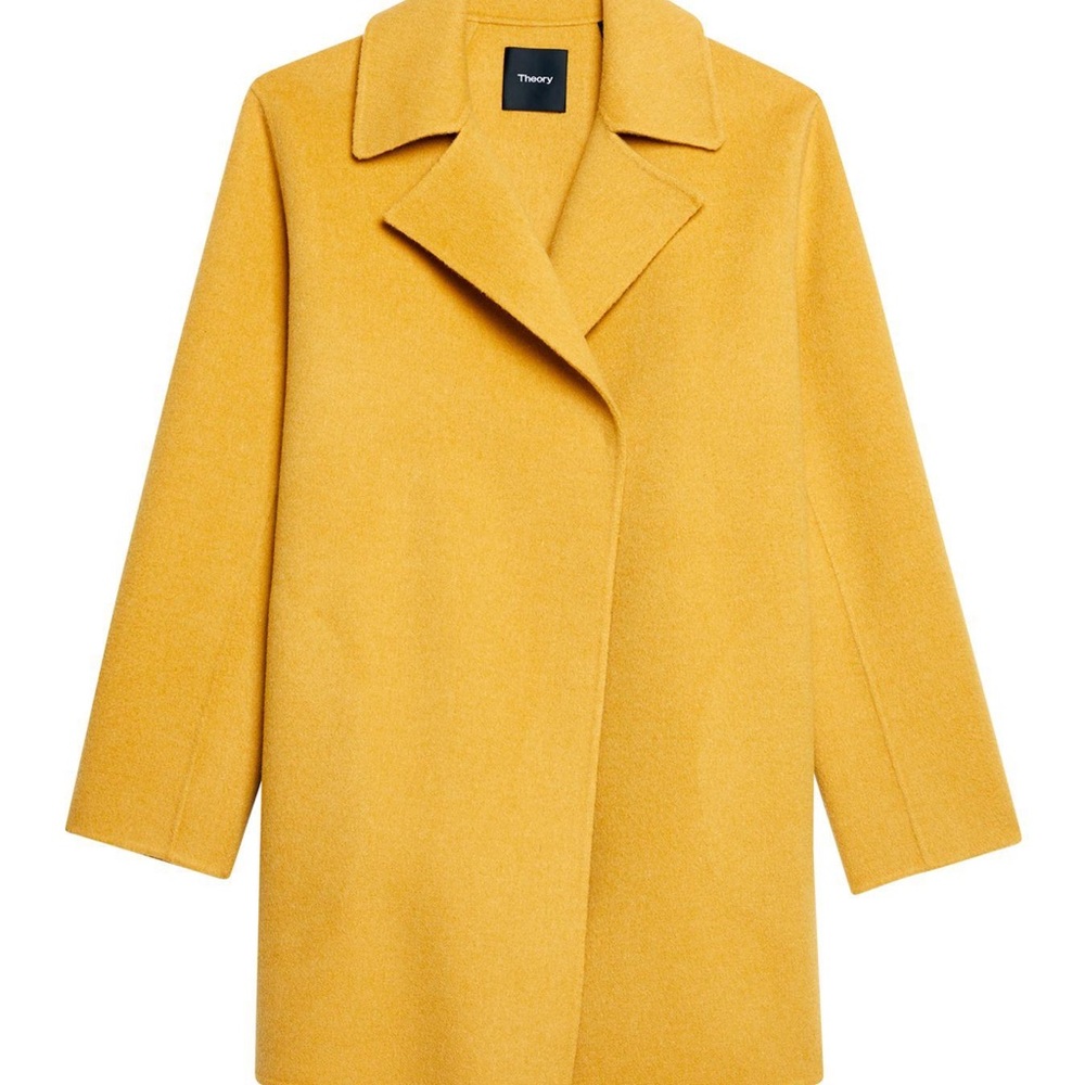 Theory Yellow Wool / Cashmere coat
